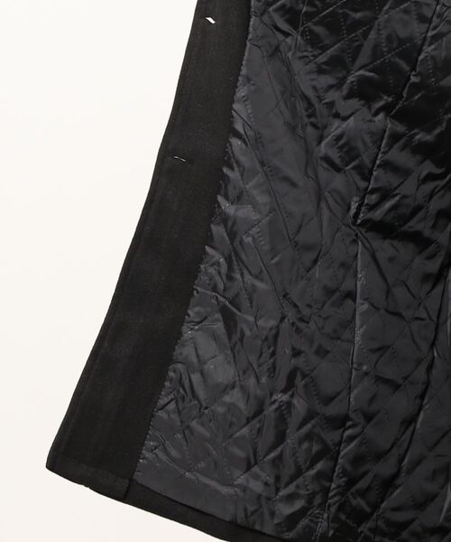 FRP（エフアールピー）の「YUGA 　シングルボタン　コート（ステンカラーコート・レディース・ブラック/オフホワイト・S/XL/M/L）」の4枚目の写真