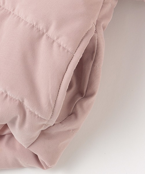 petit main（プティマイン）の「中綿リボンジャケット（ブルゾン・キッズ・ライトピンク/モカ/ネイビー・80ｃｍ/90cm/100cm/110cm/120cm/130cm）」の16枚目の写真