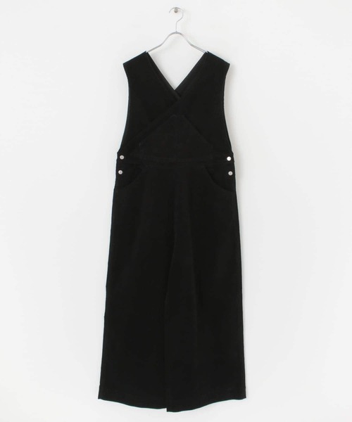 HEYUMM（ヘユム）の「コーデュロイオーバーオール（サロペット/オーバーオール・レディース・ブラック/ピンク/アイボリー・ONE）」の3枚目の写真