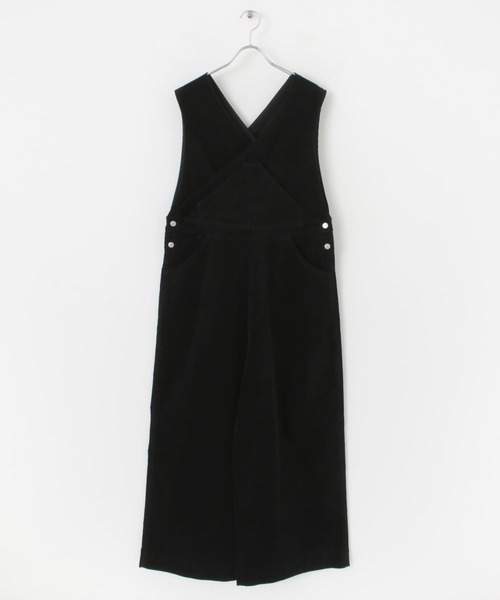 HEYUMM（ヘユム）の「コーデュロイオーバーオール（サロペット/オーバーオール・レディース・ブラック/ピンク/アイボリー・ONE）」の8枚目の写真