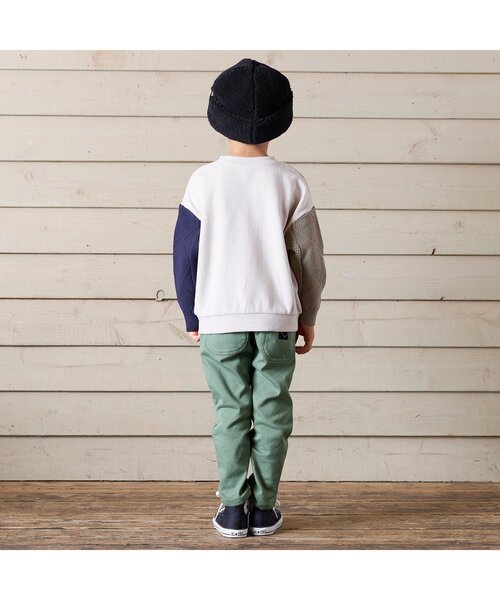 BREEZE(ブリーズ)の「あったかすぽ軽テーパードパンツ_裏起毛 ストレッチ 10分丈(その他パンツ・キッズ・ベージュ/カーキ/オレンジ/インディゴブルー/その他10・110/120/130/140/100/90/150)」の16枚目の写真