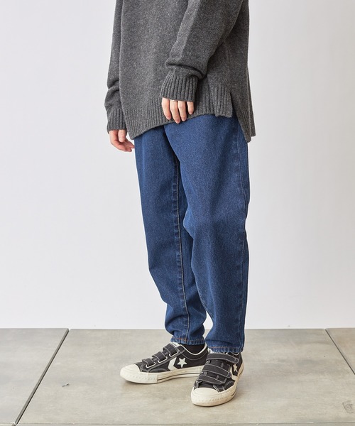COLONY 2139(コロニートゥーワンスリーナイン)の「2139ジーンズ(ワイドテーパード)(デニムパンツ・メンズ・ブラック/インディゴブルー/ブルー・MEDIUM/LARGE/X-LARGE)」の14枚目の写真