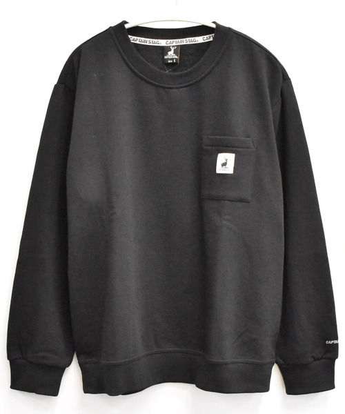 SPENDY'S Store（スペンディーズストア）の「＜CAPTAINSTAG/キャプテンスタッグ＞裏起毛ワンポイトトレーナー（スウェット・メンズ・ブラック/グレー/グリーン・LL/M/L）」の19枚目の写真