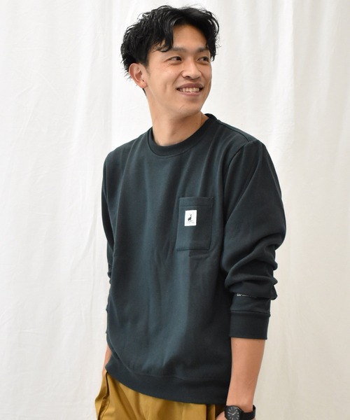 SPENDY'S Store（スペンディーズストア）の「＜CAPTAINSTAG/キャプテンスタッグ＞裏起毛ワンポイトトレーナー（スウェット・メンズ・ブラック/グレー/グリーン・LL/M/L）」の15枚目の写真