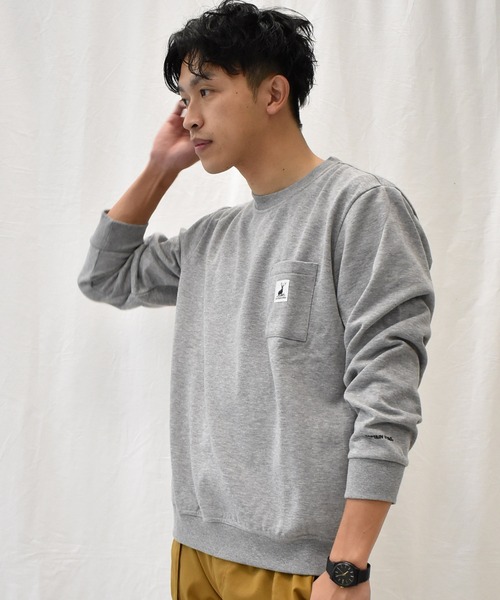 SPENDY'S Store（スペンディーズストア）の「＜CAPTAINSTAG/キャプテンスタッグ＞裏起毛ワンポイトトレーナー（スウェット・メンズ・ブラック/グレー/グリーン・LL/M/L）」の10枚目の写真