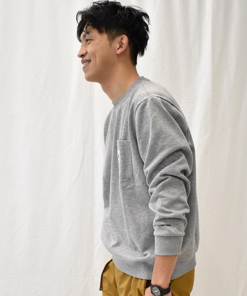 SPENDY'S Store（スペンディーズストア）の「＜CAPTAINSTAG/キャプテンスタッグ＞裏起毛ワンポイトトレーナー（スウェット・メンズ・ブラック/グレー/グリーン・LL/M/L）」の12枚目の写真