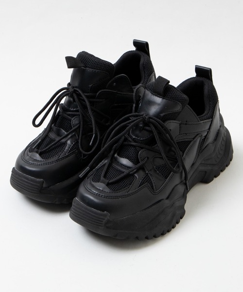 WEGO(ウィゴー)の「WEGO/デザインスニーカー(スニーカー・レディース・ホワイト/ブラック/ベージュ・LARGE/MEDIUM)」の9枚目の写真