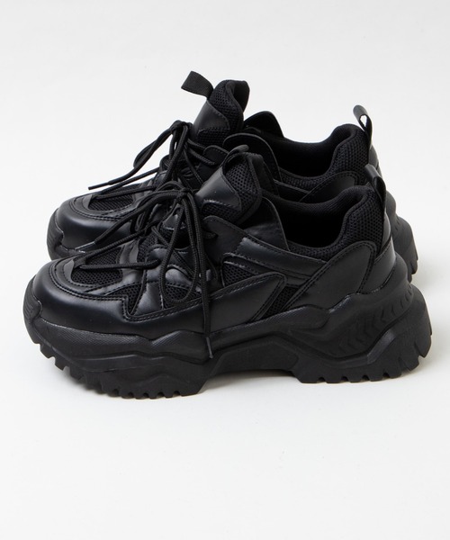 WEGO(ウィゴー)の「WEGO/デザインスニーカー(スニーカー・レディース・ホワイト/ブラック/ベージュ・LARGE/MEDIUM)」の11枚目の写真