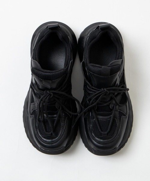 WEGO(ウィゴー)の「WEGO/デザインスニーカー(スニーカー・レディース・ホワイト/ブラック/ベージュ・LARGE/MEDIUM)」の15枚目の写真