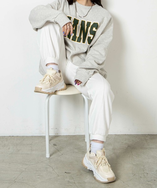 WEGO(ウィゴー)の「WEGO/デザインスニーカー(スニーカー・レディース・ホワイト/ブラック/ベージュ・LARGE/MEDIUM)」の22枚目の写真