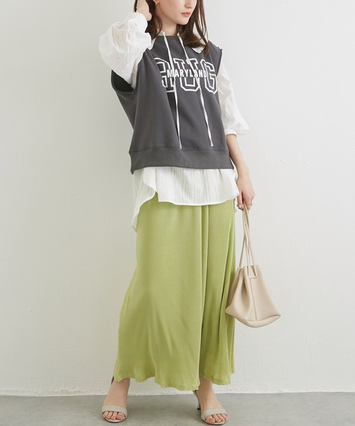 LAVEANGE(ラビアンジェ)の「スウェット ロゴプルオーバー(Tシャツ/カットソー・レディース・モカ/ミント/チャコールグレー・LL/M/3L/L/4L)」の9枚目の写真