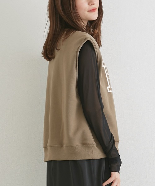 LAVEANGE(ラビアンジェ)の「スウェット ロゴプルオーバー(Tシャツ/カットソー・レディース・モカ/ミント/チャコールグレー・LL/M/3L/L/4L)」の14枚目の写真