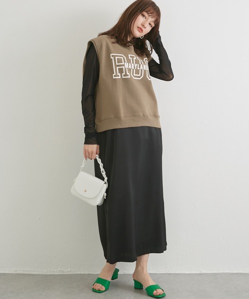 LAVEANGE(ラビアンジェ)の「スウェット ロゴプルオーバー(Tシャツ/カットソー・レディース・モカ/ミント/チャコールグレー・LL/M/3L/L/4L)」の17枚目の写真