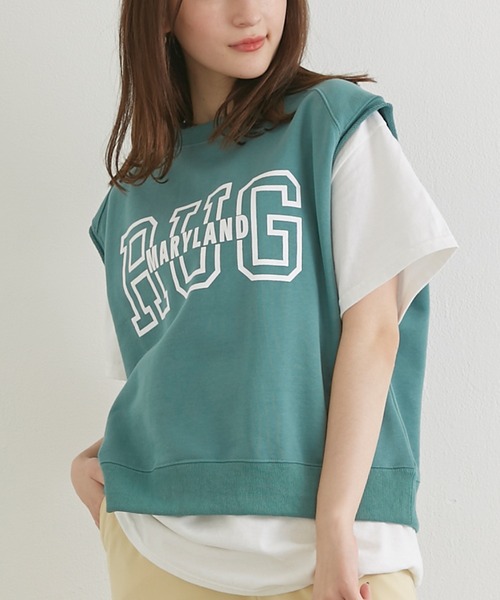 LAVEANGE(ラビアンジェ)の「スウェット ロゴプルオーバー(Tシャツ/カットソー・レディース・モカ/ミント/チャコールグレー・LL/M/3L/L/4L)」の22枚目の写真