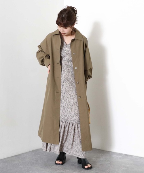 archives（アルシーヴ）の「ステンカラーコート（ステンカラーコート・レディース・ベージュ/グリーン/グレイッシュベージュ・MEDIUM）」の20枚目の写真