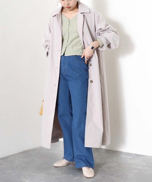 archives（アルシーヴ）の「ステンカラーコート（ステンカラーコート・レディース・ベージュ/グリーン/グレイッシュベージュ・MEDIUM）」の22枚目の写真