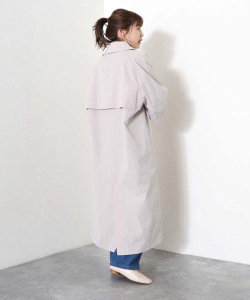 archives（アルシーヴ）の「ステンカラーコート（ステンカラーコート・レディース・ベージュ/グリーン/グレイッシュベージュ・MEDIUM）」の17枚目の写真