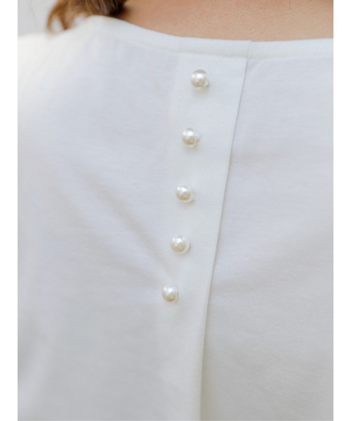 Areeam（アリーム）の「控えめな彼女に贈るパフスリーブトップス（Tシャツ/カットソー・レディース・ネイビー/ブラック/レッド/オフホワイト・FREE）」の20枚目の写真