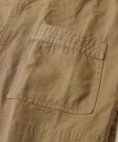 CUBE SUGAR(キューブシュガー)の「ツイル Vネック 無地 ベスト(ベスト・レディース・チャコールグレー/ベージュ/カーキ・M)」の22枚目の写真