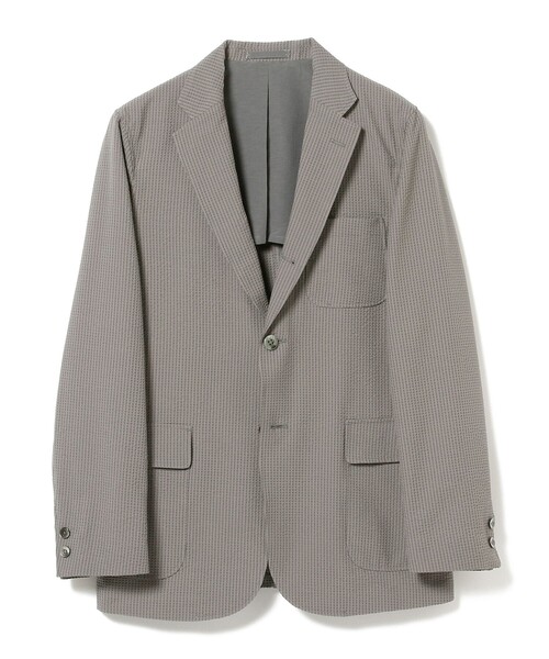 BEAMS PLUS（ビームスプラス）の「BEAMS PLUS / シアサッカー 3ボタン ジャケット（テーラードジャケット・メンズ・ネイビー/グレー/ブルー・SMALL/MEDIUM/LARGE/X-LARGE）」の10枚目の写真