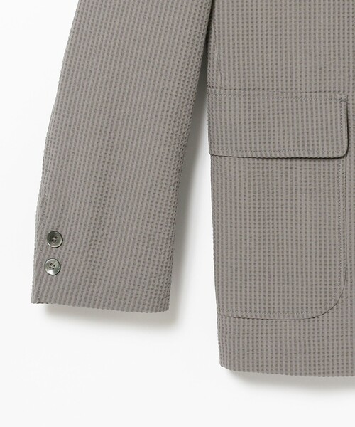 BEAMS PLUS（ビームスプラス）の「BEAMS PLUS / シアサッカー 3ボタン ジャケット（テーラードジャケット・メンズ・ネイビー/グレー/ブルー・SMALL/MEDIUM/LARGE/X-LARGE）」の15枚目の写真