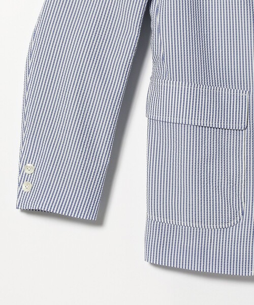 BEAMS PLUS（ビームスプラス）の「BEAMS PLUS / シアサッカー 3ボタン ジャケット（テーラードジャケット・メンズ・ネイビー/グレー/ブルー・SMALL/MEDIUM/LARGE/X-LARGE）」の20枚目の写真