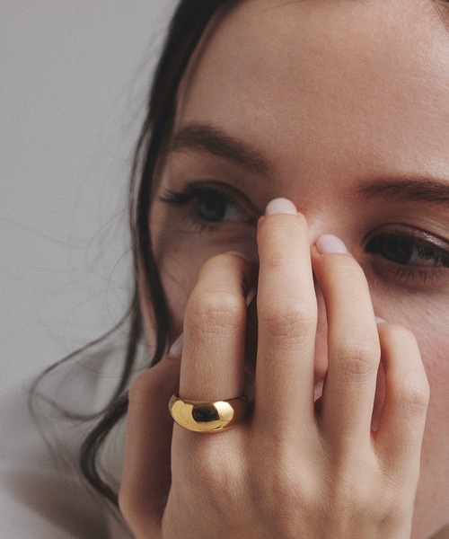 9ban(キューバン)の「【9ban】キューバン/ Ellipse ring(リング・レディース・ゴールド・#13/#9/#11)」の3枚目の写真