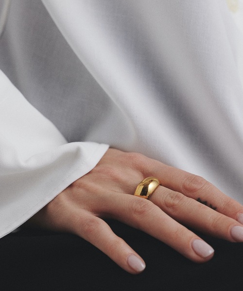 9ban(キューバン)の「【9ban】キューバン/ Ellipse ring(リング・レディース・ゴールド・#13/#9/#11)」の5枚目の写真