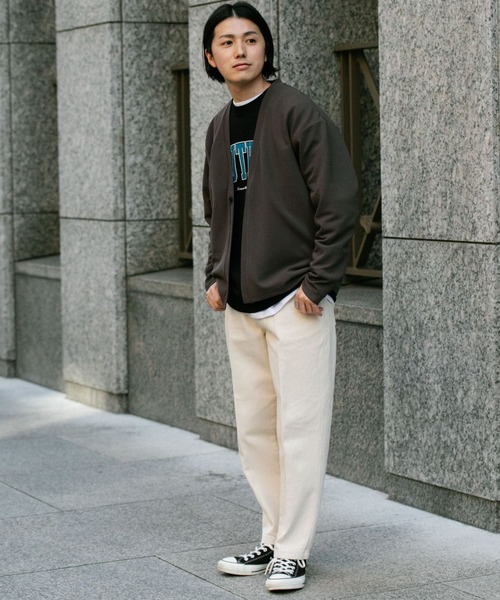 ITEMS URBANRESEARCH（アイテムズ アーバンリサーチ）の「エステルツイル ダブルフェイスカーディガン（カーディガン/ボレロ・メンズ・ブラック/ベージュ/グレー・MEDIUM/LARGE）」の22枚目の写真