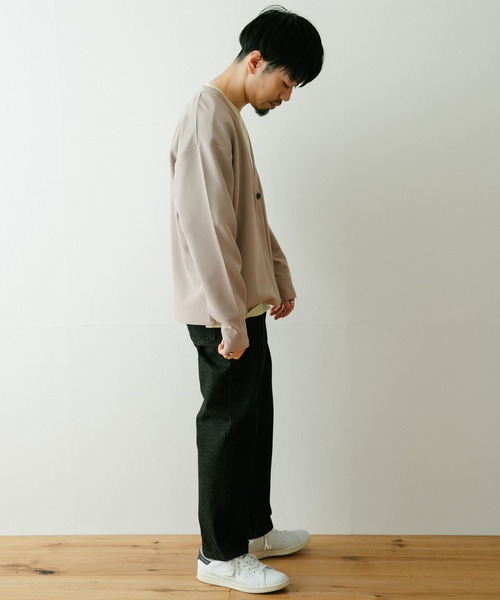 ITEMS URBANRESEARCH（アイテムズ アーバンリサーチ）の「エステルツイル ダブルフェイスカーディガン（カーディガン/ボレロ・メンズ・ブラック/ベージュ/グレー・MEDIUM/LARGE）」の19枚目の写真