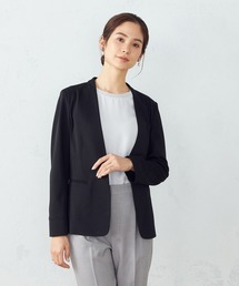 鹿の子　ノーカラージャケット