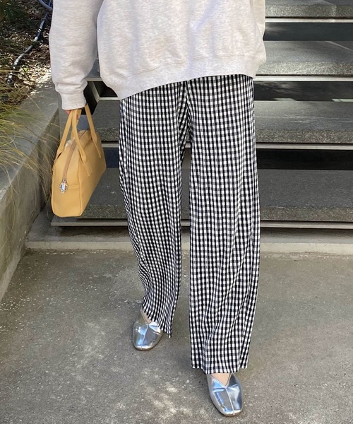 byYOUANCE（バイユアンス）の「プリーツイージーパンツ（その他パンツ・レディース・ピンク/ブラック系その他2/グリーン系その他2/その他1/その他2/アニマル/グリーン系その他3/ブルー系その他2・FREE）」の9枚目の写真