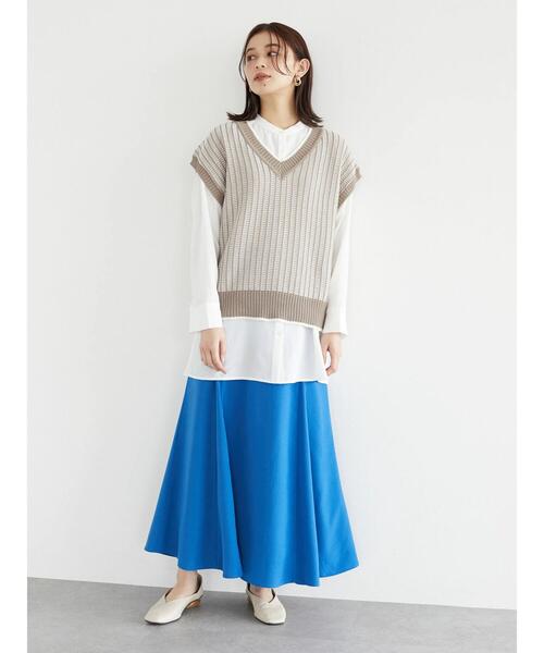 Green　Parks（グリーンパークス）の「レイヤードシャツチュニック＊（シャツ/ブラウス・レディース・オフホワイト・FREE）」の17枚目の写真