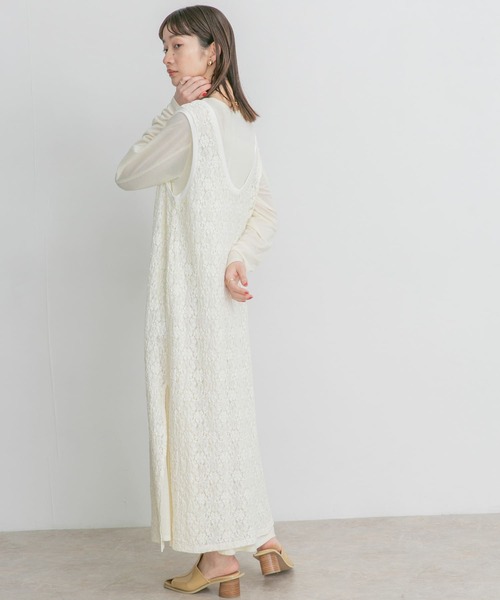 KBF(ケイビーエフ)の「サイドスリットレースカットワンピース(ワンピース・レディース・ベージュ/オフホワイト/グリーン系その他・ONE)」の20枚目の写真