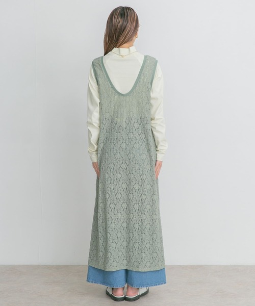 KBF(ケイビーエフ)の「サイドスリットレースカットワンピース(ワンピース・レディース・ベージュ/オフホワイト/グリーン系その他・ONE)」の7枚目の写真