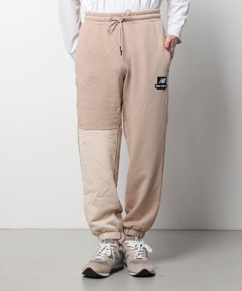 NEW BALANCE（ニューバランス）の「【別注】ニューバランス New Balance スウェットパンツ_ 限定コラボ（スウェットパンツ・メンズ・ベージュ/ブラック・M/L/LL/S）」の2枚目の写真