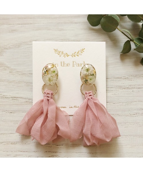 In The Park ２wayシフォンタッセルイヤリング Ma イヤリング Tone トーン のファッション通販 Zozotown