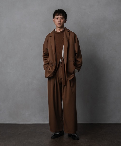 Adoon plain（アドーンプレーン）の「【Adoon plain】4タックパンツ（セットアップ着用可！）（その他パンツ・メンズ・ホワイト/ブラック/ダークブラウン・SMALL/MEDIUM/LARGE）」の21枚目の写真