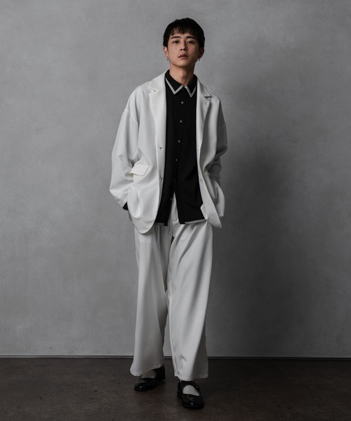 Adoon plain（アドーンプレーン）の「【Adoon plain】4タックパンツ（セットアップ着用可！）（その他パンツ・メンズ・ホワイト/ブラック/ダークブラウン・SMALL/MEDIUM/LARGE）」の7枚目の写真