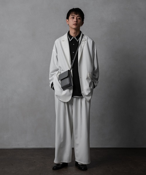 Adoon plain（アドーンプレーン）の「【Adoon plain】4タックパンツ（セットアップ着用可！）（その他パンツ・メンズ・ホワイト/ブラック/ダークブラウン・SMALL/MEDIUM/LARGE）」の8枚目の写真