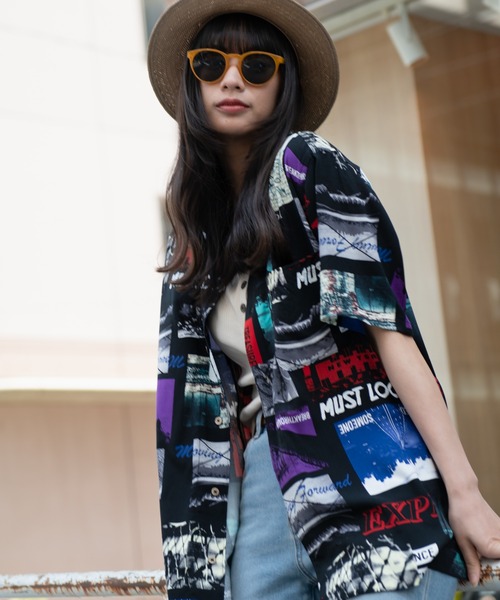 Blue Standard (ブルースタンダード)の「【BLUE STANDARD/ブルースタンダード】 ひんやり接触冷感 レーヨン 総柄 開襟 オープンカラー プリントシャツ(シャツ/ブラウス・メンズ・その他5/その他6/その他7/その他8/その他9/その他10/その他11/その他12/その他13/その他14/その他/その他1/その他2/その他3/その他4・LARGE/X-LARGE/XX-LARGE/MEDIUM)」の12枚目の写真