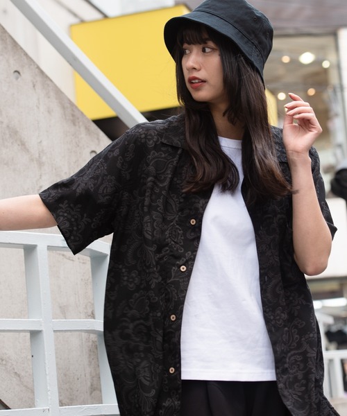 Blue Standard (ブルースタンダード)の「【BLUE STANDARD/ブルースタンダード】 ひんやり接触冷感 レーヨン 総柄 開襟 オープンカラー プリントシャツ(シャツ/ブラウス・メンズ・その他5/その他6/その他7/その他8/その他9/その他10/その他11/その他12/その他13/その他14/その他/その他1/その他2/その他3/その他4・LARGE/X-LARGE/XX-LARGE/MEDIUM)」の13枚目の写真