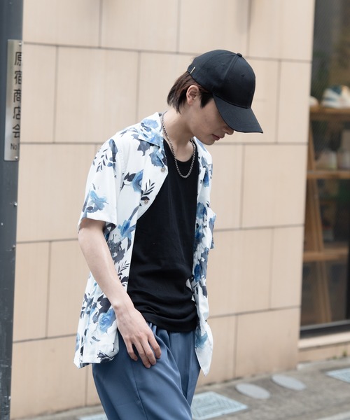 Blue Standard (ブルースタンダード)の「【BLUE STANDARD/ブルースタンダード】 ひんやり接触冷感 レーヨン 総柄 開襟 オープンカラー プリントシャツ(シャツ/ブラウス・メンズ・その他5/その他6/その他7/その他8/その他9/その他10/その他11/その他12/その他13/その他14/その他/その他1/その他2/その他3/その他4・LARGE/X-LARGE/XX-LARGE/MEDIUM)」の19枚目の写真