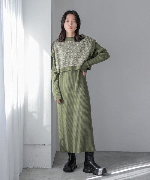 セール ブランド古着 ニットワンピース ワンピース Lowrys Farm ローリーズファーム のファッション通販 Zozoused