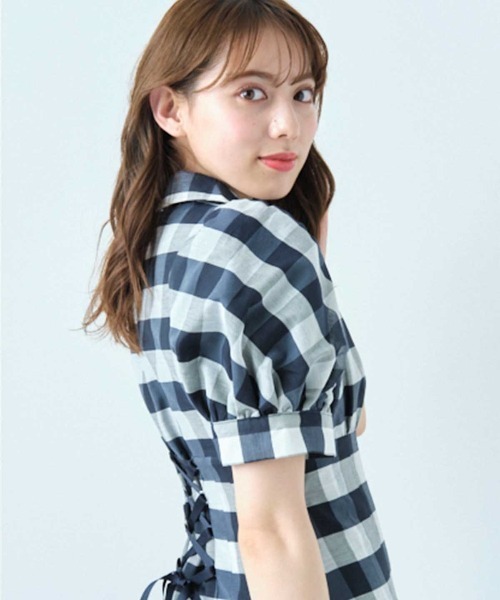 WILLSELECTION（ウィルセレクション）の「タックシャツワンピース（ワンピース・レディース・ブラック/ネイビー・MEDIUM）」の14枚目の写真