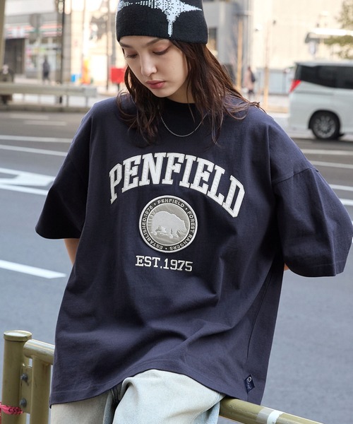 未使用級✨モンクール カットソー Tシャツ ペプラム 刺繍 ロゴ ワッペン セール】【MLB】別注ワッペン刺繍Tシャツ（Tシャツ/カットソー