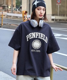 PEN FIELD（ペンフィールド）の「PENFIELD/ペンフィールド 別注 カレッジアーチロゴワッペン/ツイル刺繍ビッグシルエット半袖 Tシャツ（Tシャツ/カットソー）」