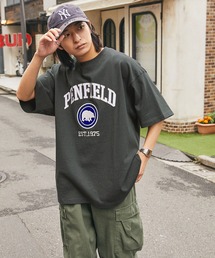 PEN FIELD（ペンフィールド）の「PENFIELD/ペンフィールド 別注 カレッジアーチロゴワッペン/ツイル刺繍ビッグシルエット半袖 Tシャツ（Tシャツ/カットソー）」