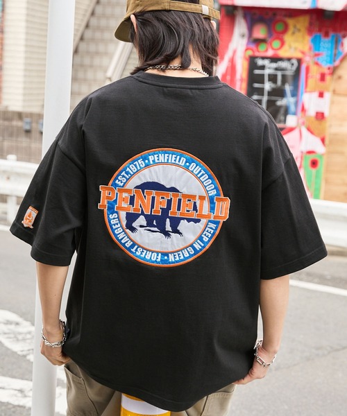 PENFIELD/ペンフィールド 別注 カレッジアーチロゴワッペン/ツイル刺繍 
