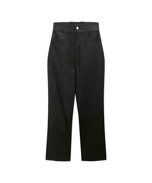 ANDGEEBEE（アンジービー）の「レースアップデニムパンツ（デニムパンツ・レディース・インディゴブルー/ブラック・MEDIUM）」の2枚目の写真